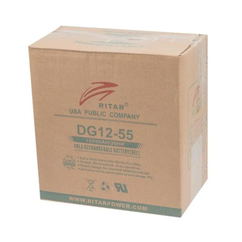 Акумуляторна батарея Ritar 12V 55AH (DG12-55) GEL - мініатюра 2