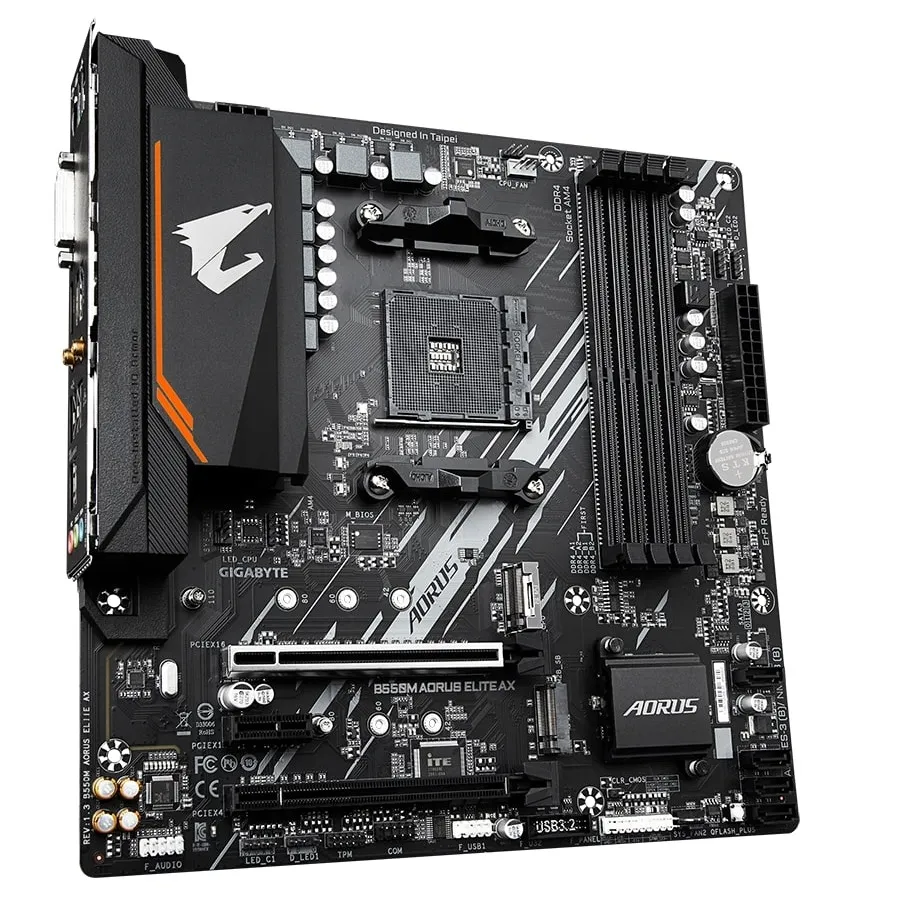 Материнська плата Gigabyte B550M Aorus Elite AX Socket AM4 - мініатюра 3