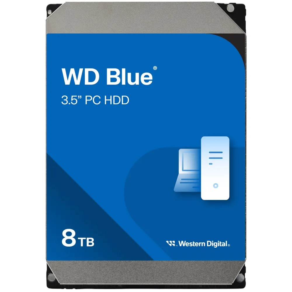Накопичувач HDD SATA 8.0TB WD Blue 5640rpm 256MB (WD80EAAZ) - зображення 1