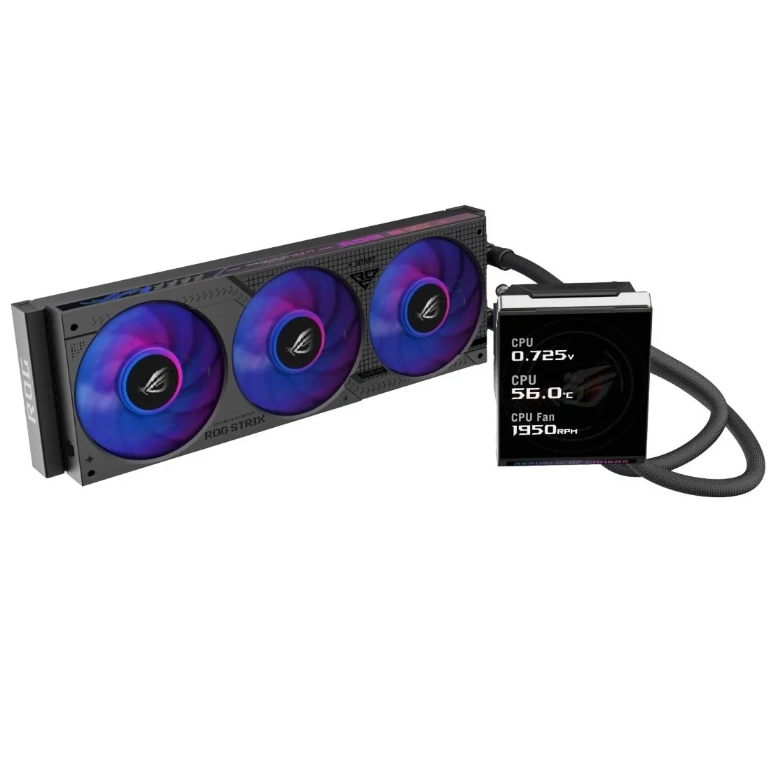 Система водяного охолодження Asus ROG Strix LC IV 360 ARGB LCD Black (90RC01M1-B0EAY0) - мініатюра 9