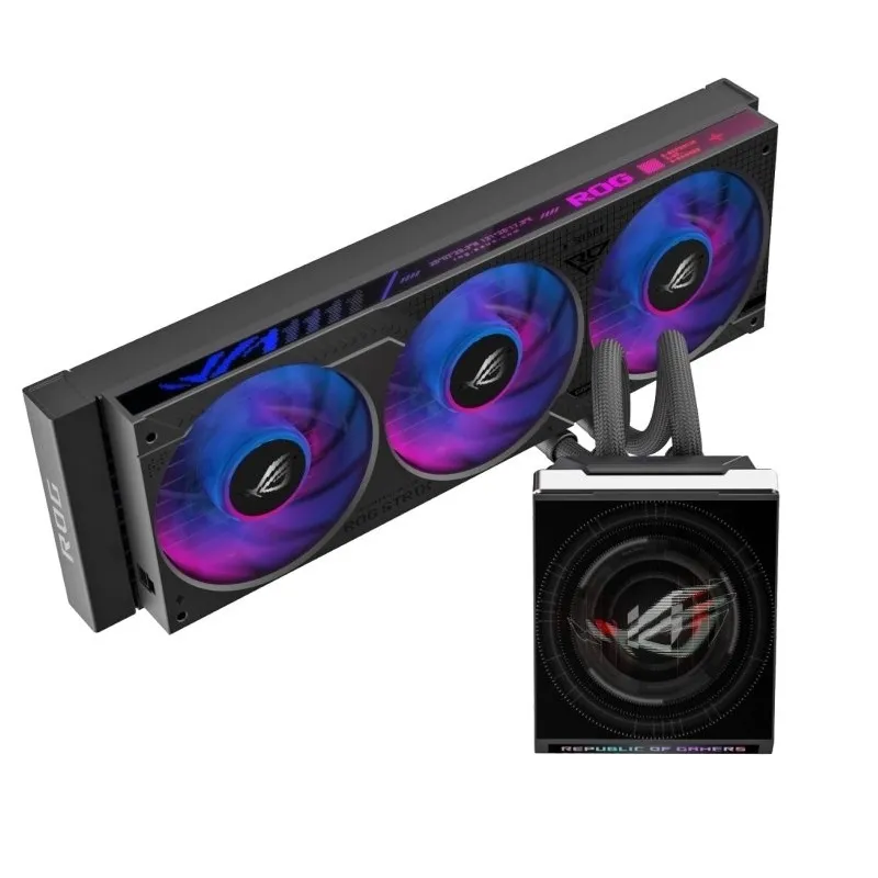 Система водяного охолодження Asus ROG Strix SLC IV 360 ARGB LCD Black (90RC01S1-B0EAY0) - зображення 1
