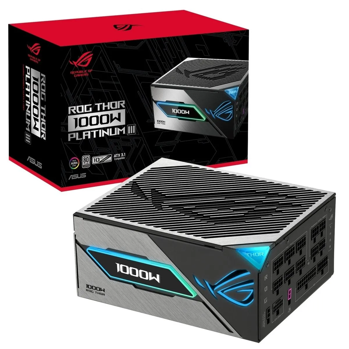 Блок живлення Asus ROG Thor 1000W Platinum III ROG Equalizer (90YE00V8-B0NA00) - мініатюра 7