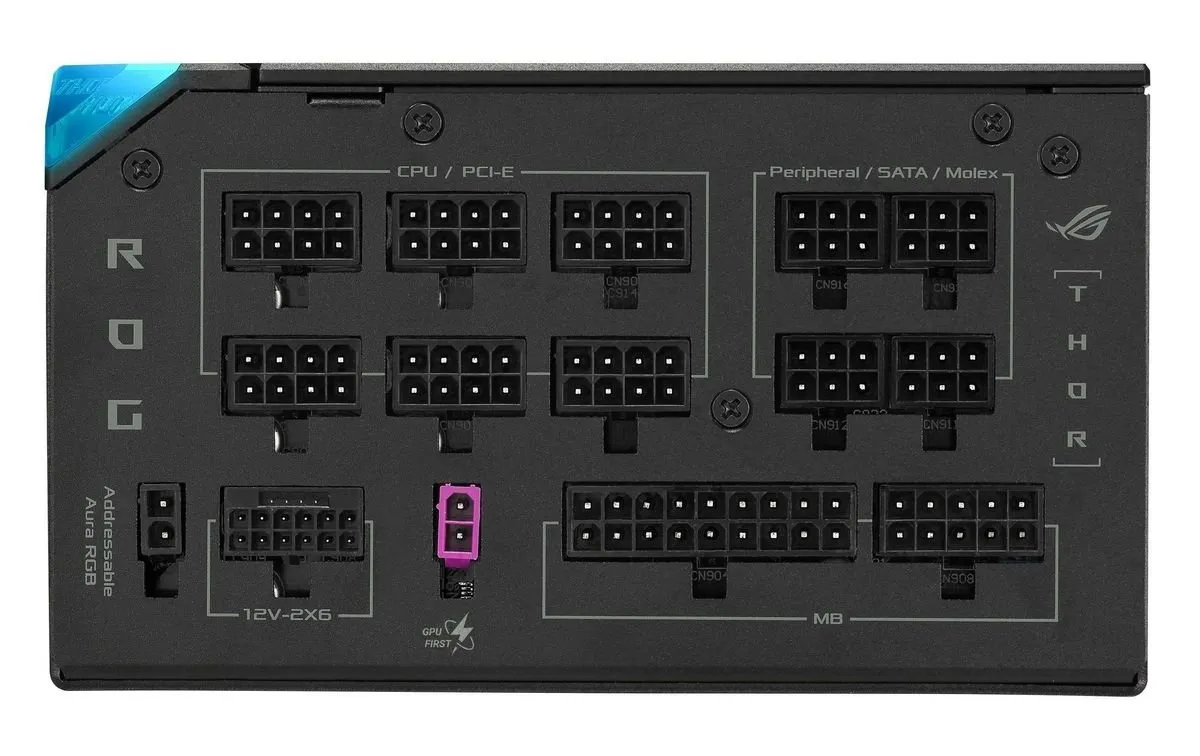 Блок живлення Asus ROG Thor 1200W Platinum III ROG Equalizer (90YE00V7-B0NA00) - мініатюра 4