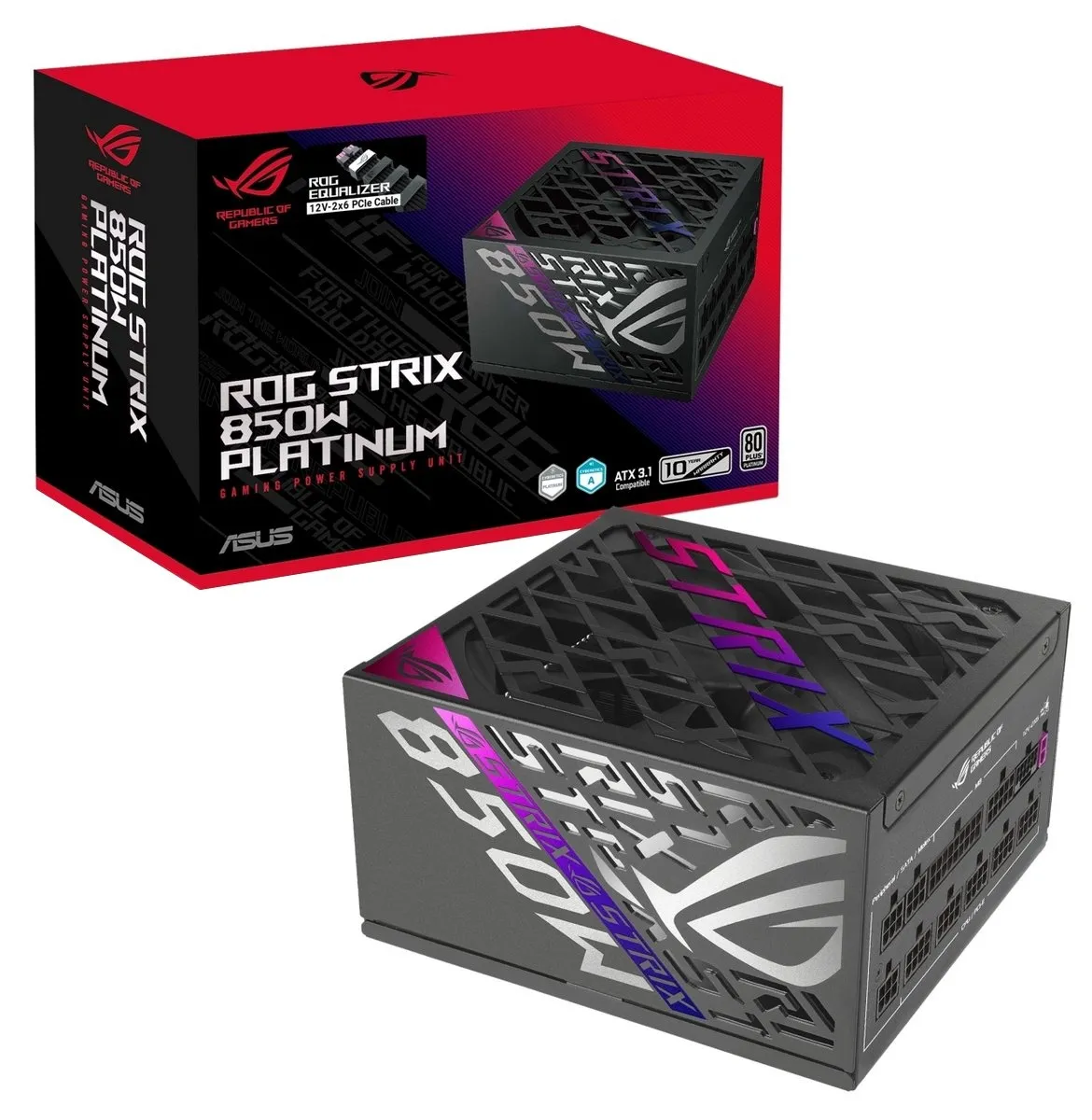 Блок живлення Asus ROG Strix 850W Platinum ROG Equalizer (90YE00W8-B0NA00) - мініатюра 9