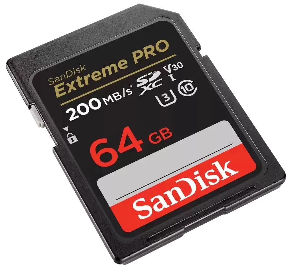 Карта пам`яті SDXC 64GB UHS-I/U3 Class 10 SanDisk Extreme Pro V30 R200/W90MB/s 4K (SDSDXXU-064G-GN4IN) - мініатюра 3