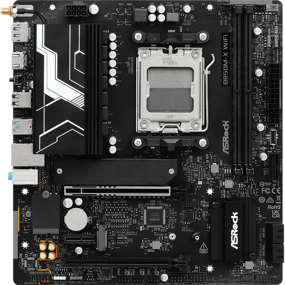 Материнська плата ASRock B850M-X WiFi R2.0 Socket AM5 - мініатюра 5