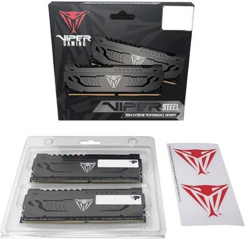 Модуль памяти DDR4 2x16GB/3600 Patriot Viper Steel (PVS432G360C8K) - мініатюра 4