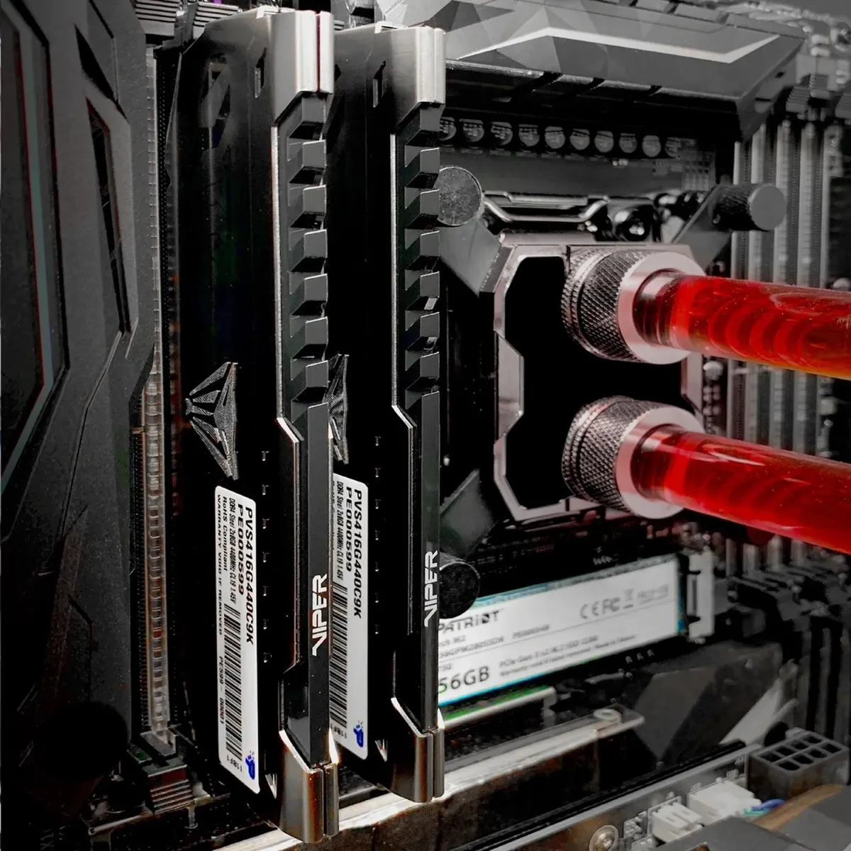 Модуль памяти DDR4 2x16GB/3600 Patriot Viper Steel (PVS432G360C8K) - мініатюра 6