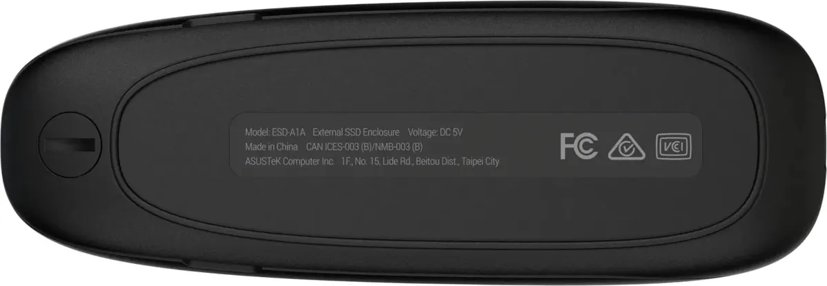 Зовнішня кишеня Asus Cobble ESD-A1A PCIe NVMe M.2 2230/2242/2260/2280 USB Type-C 3.2 Black (90DD02R0-M09000) - мініатюра 8