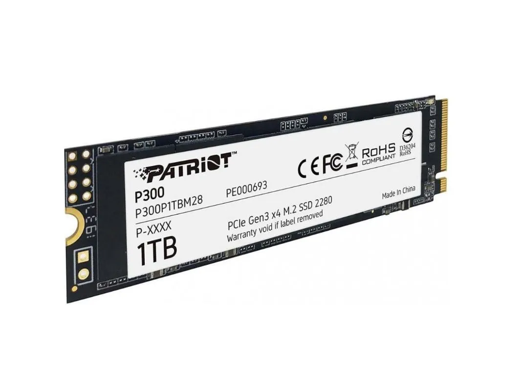 Накопичувач SSD 1TB Patriot P300 M.2 2280 PCIe 3.0 x4 NVMe TLC (P300P1TBM28) - мініатюра 3