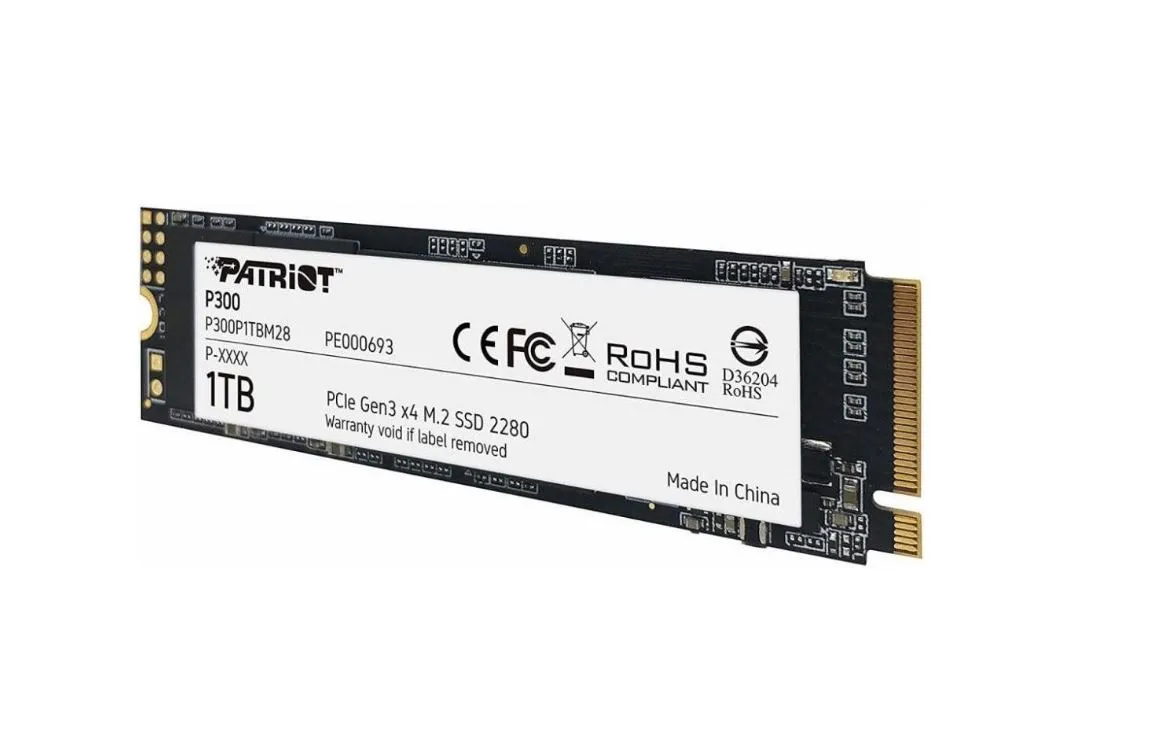 Накопичувач SSD 1TB Patriot P300 M.2 2280 PCIe 3.0 x4 NVMe TLC (P300P1TBM28) - мініатюра 4