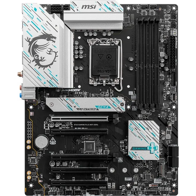 Материнська плата MSI B760 Gaming Plus WiFi DDR4 Socket 1700 - мініатюра 2