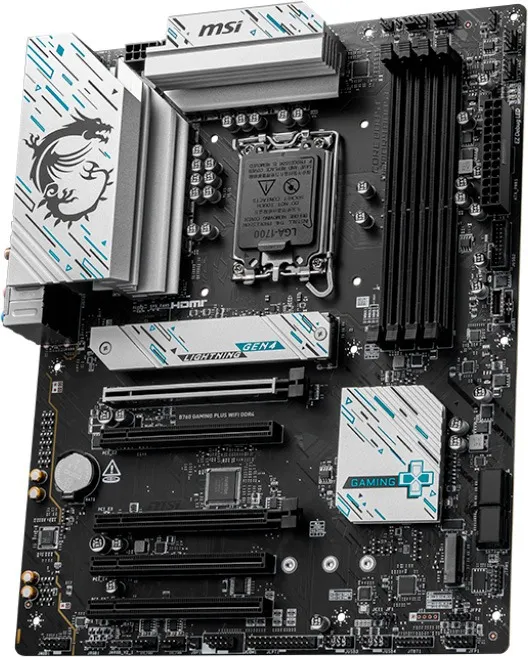 Материнська плата MSI B760 Gaming Plus WiFi DDR4 Socket 1700 - мініатюра 3