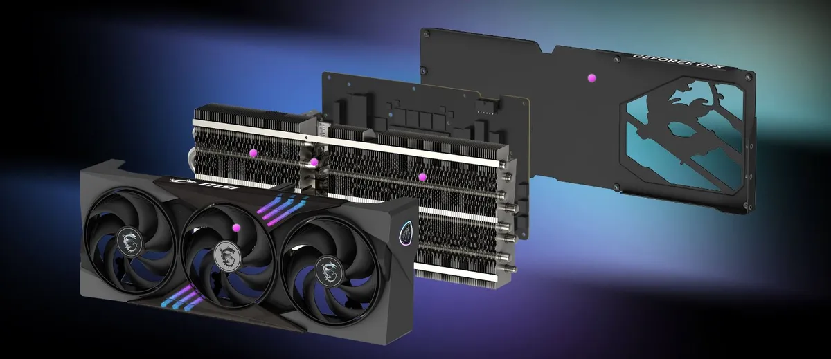 Відеокарта GF RTX 5090 32GB GDDR7 Gaming Trio OC MSI (GeForce RTX 5090 32G GAMING TRIO OC) - мініатюра 8