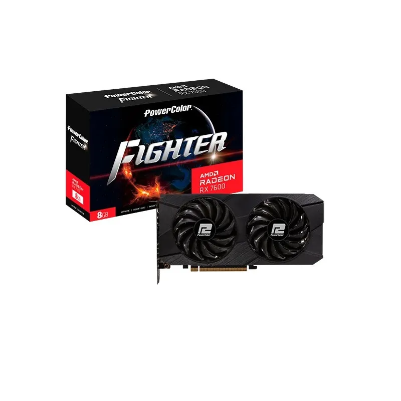 Відеокарта AMD Radeon RX 7600 8GB GDDR6 Fighter V2 PowerColor (RX 7600 8G-F/V2) - зображення 1