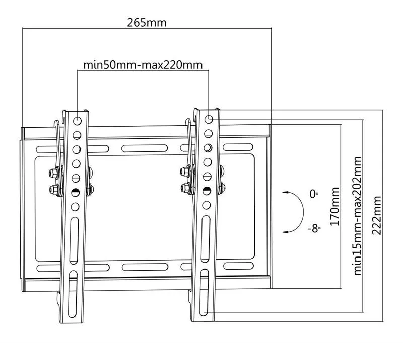 Кронштейн Satelit 19-42TILT200 (VESA200х200) - мініатюра 3