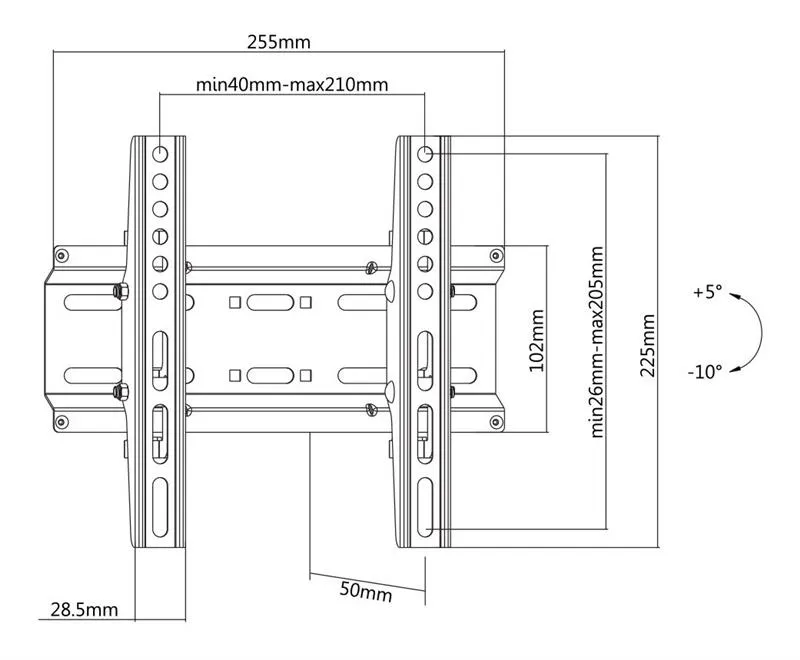 Кронштейн Satelit 19-49TILT200 (VESA200х200) - мініатюра 2