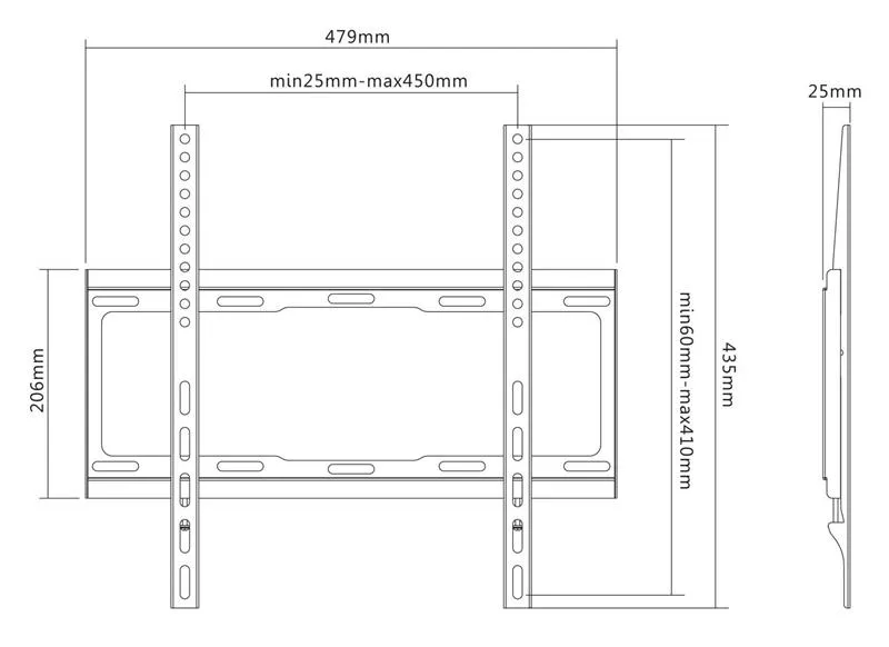 Кронштейн Satelit 32-65FIX400 (VESA400х400) - мініатюра 2