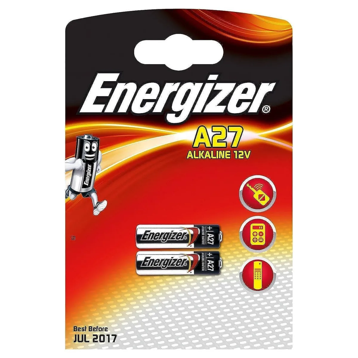 Батарейка Energizer A27 (27A) 12V BL 2 шт - мініатюра 2