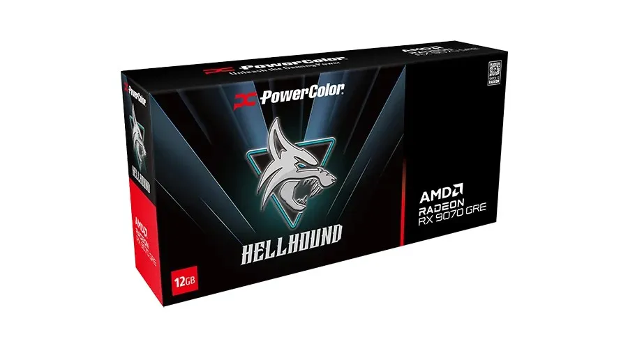 Відеокарта AMD Radeon RX 9070 GRE 12GB GDDR6 Hellhound PowerColor (RX9070GRE 12G-L/OC) - мініатюра 3