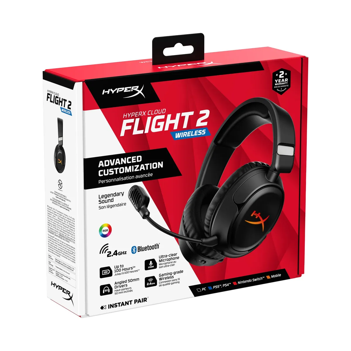 Bluetooth-гарнітура HyperX Cloud Flight 2 Wireless Black (B5VC4AA) - мініатюра 18