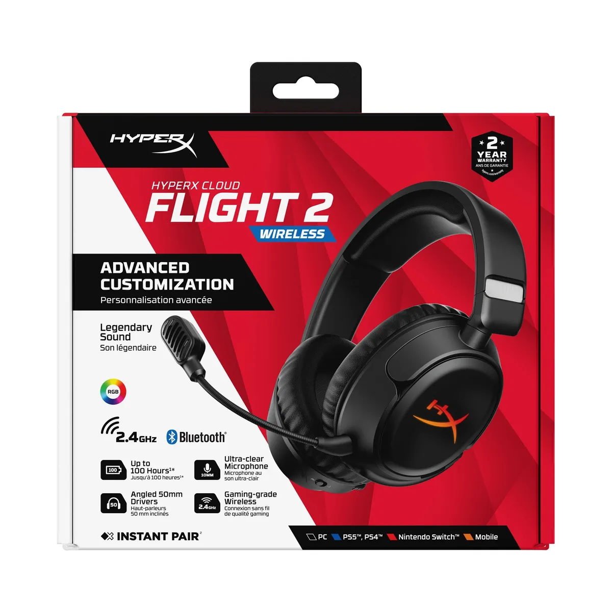 Bluetooth-гарнітура HyperX Cloud Flight 2 Wireless Black (B5VC4AA) - мініатюра 20