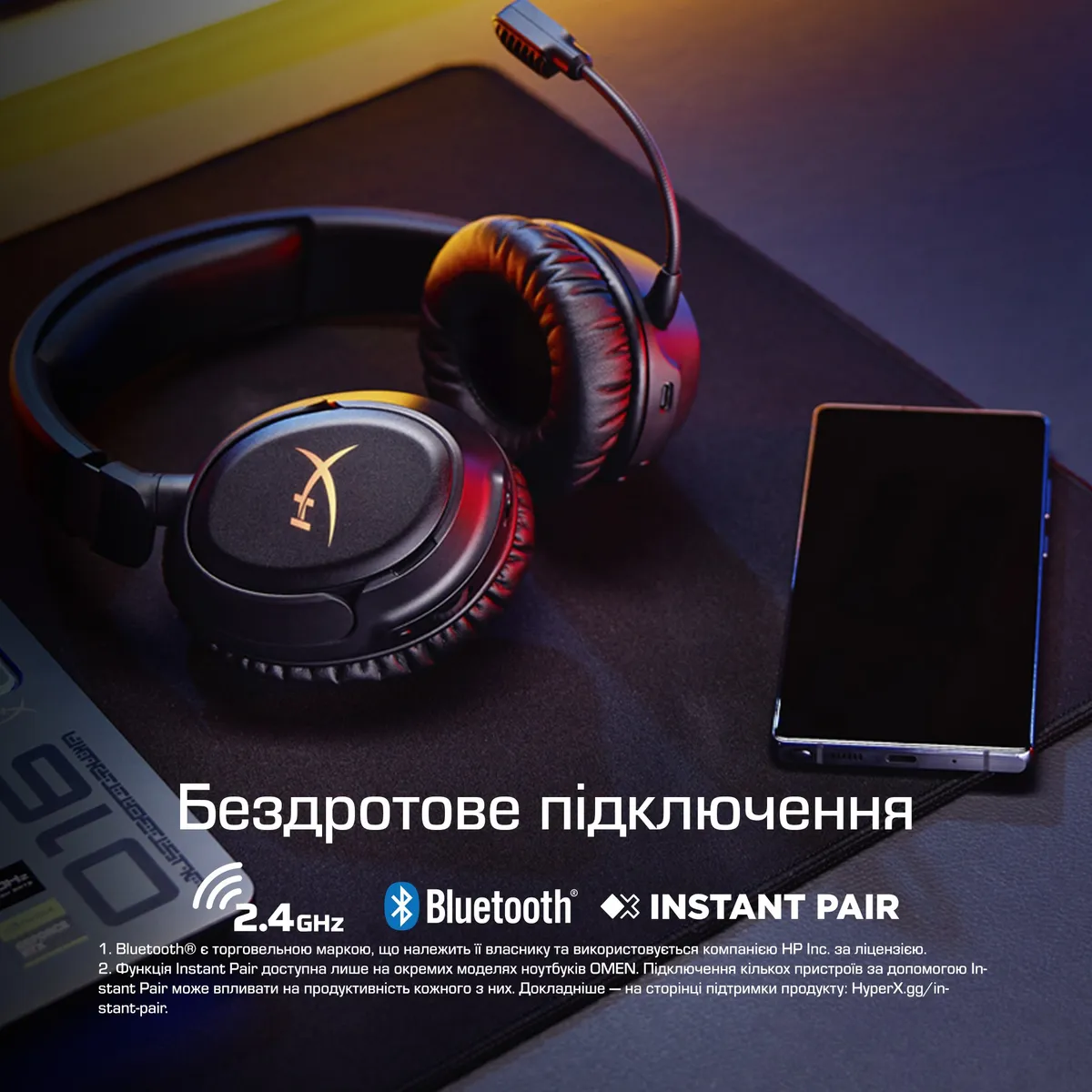 Bluetooth-гарнітура HyperX Cloud Flight 2 Wireless Black (B5VC4AA) - мініатюра 4