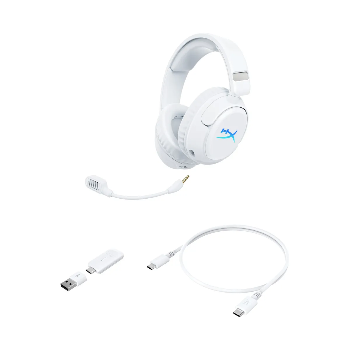 Bluetooth-гарнітура HyperX Cloud Flight 2 Wireless White (B5VC5AA) - мініатюра 16