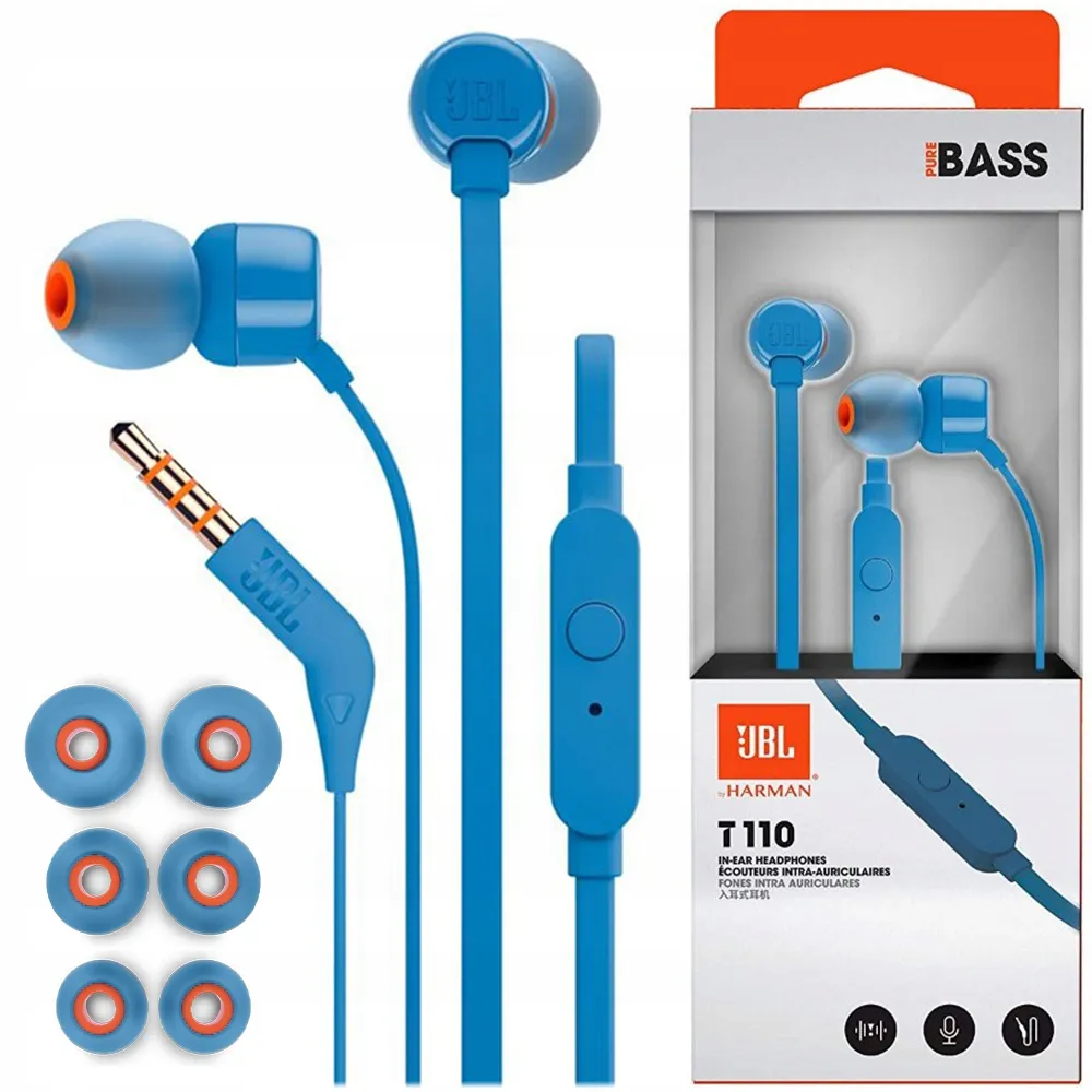 Гарнітура JBL T110 Blue (JBLT110BLU) - мініатюра 13