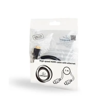 Кабель мультимедійний HDMI to HDMI 1.0m Cablexpert (CC-HDMI4L-1M) - мініатюра 4