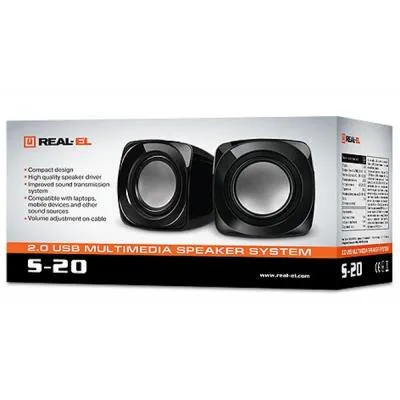 Акустична система REAL-EL S-20 black - мініатюра 2
