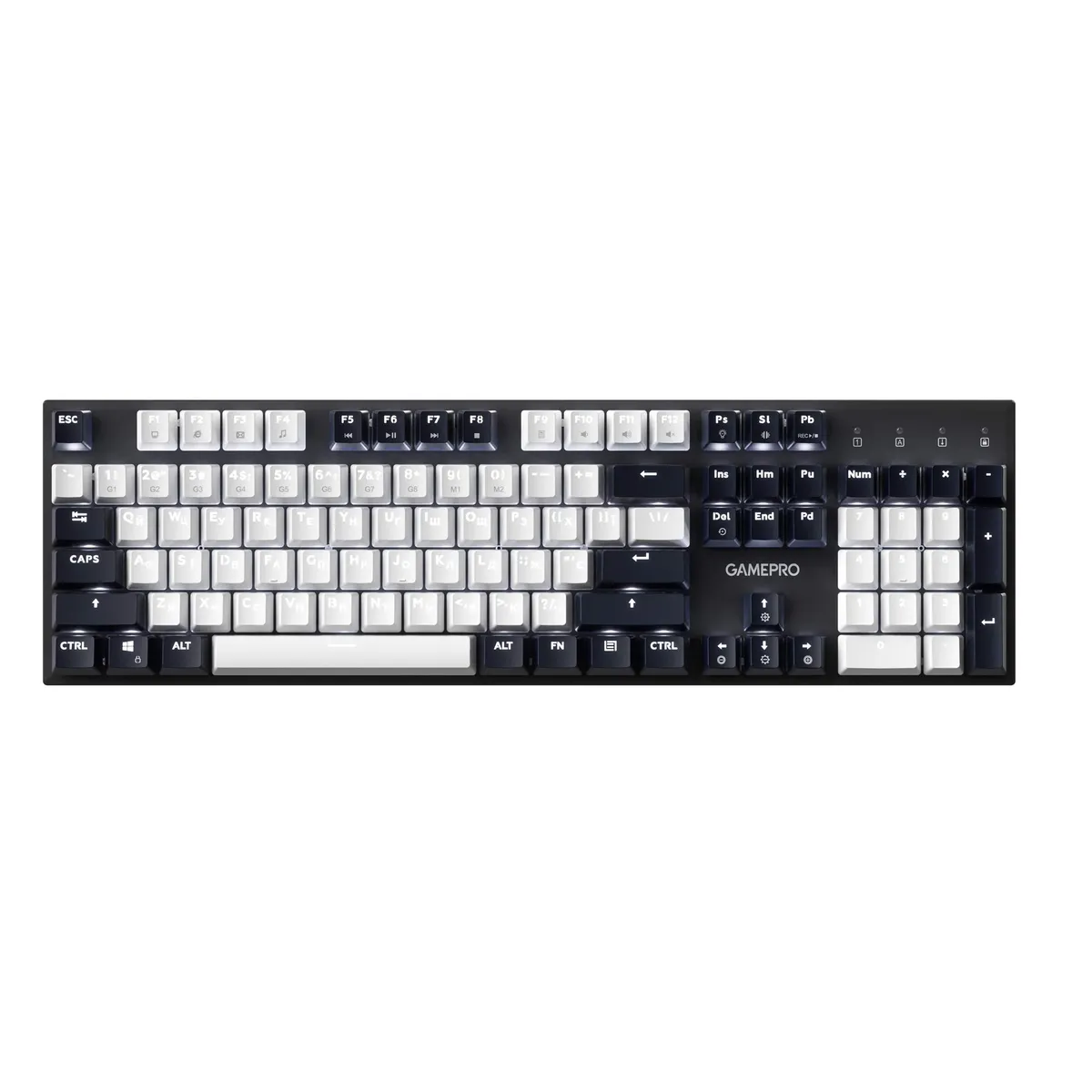 Дротова механічна клавіатура GamePro Genesis Metallic (MK144B) 100% Red switches - зображення 1