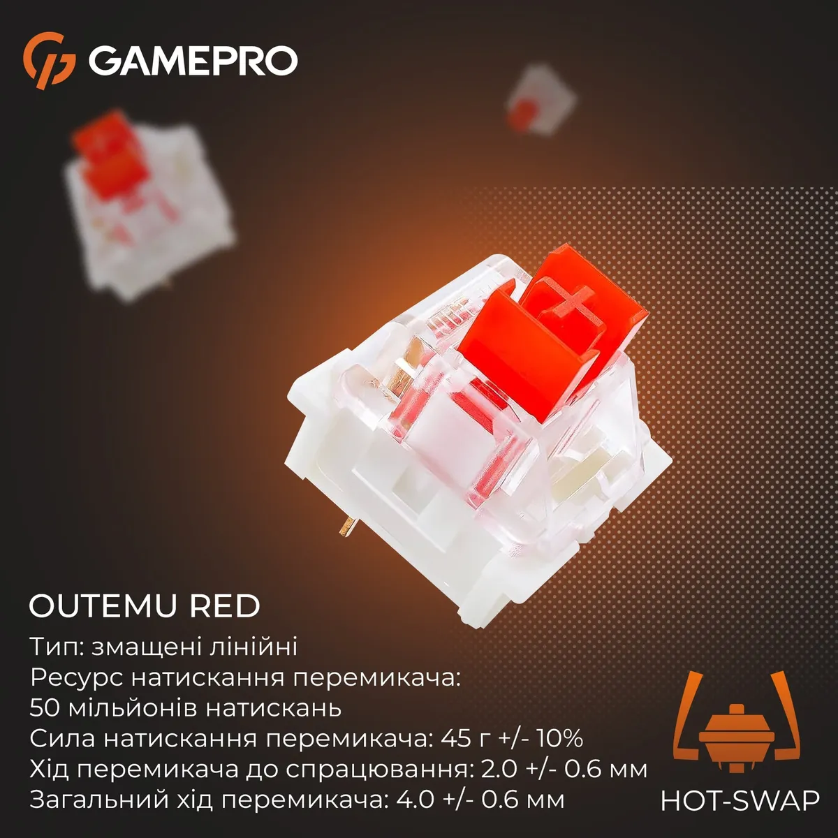 Дротова механічна клавіатура GamePro Genesis Metallic (MK144B) 100% Red switches - мініатюра 11