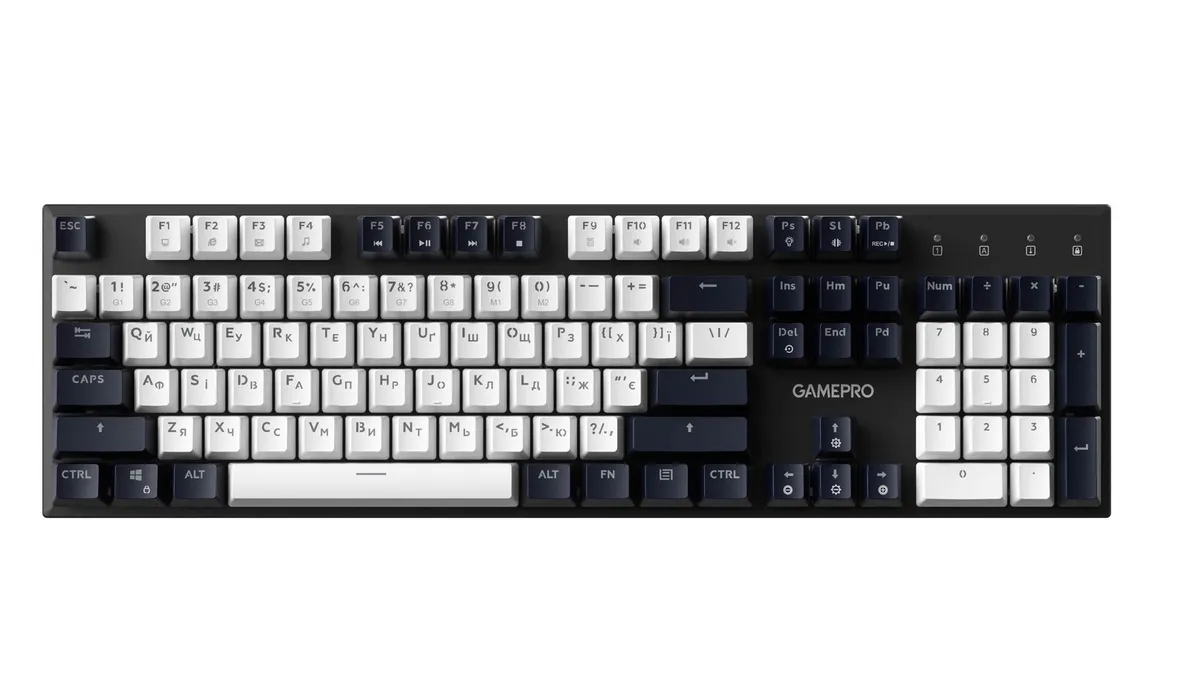 Дротова механічна клавіатура GamePro Genesis Metallic (MK144B) 100% Red switches - мініатюра 6
