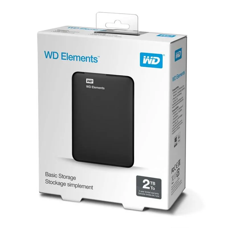 Зовнішній жорсткий диск 2.5" USB 2.0TB WD Elements Portable Black (WDBU6Y0020BBK-WESN) - мініатюра 6