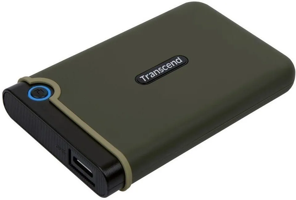 Накопичувач зовнiшнiй HDD 2.5" USB 2.0TB Transcend StoreJet 25M3 Military Green Slim (TS2TSJ25M3G) - мініатюра 2