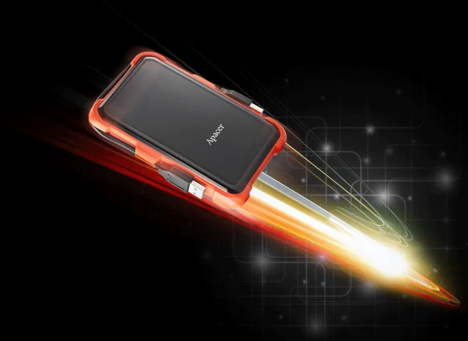 Зовнішній жорсткий диск 2.5" USB 1.0TB Apacer AC630 Black/Orange (AP1TBAC630T-1) - мініатюра 7