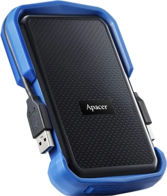 Зовнішній жорсткий диск 2.5" USB 1.0TB Apacer Apacer AC631 Black/Blue (AP1TBAC631U-1) - мініатюра 2