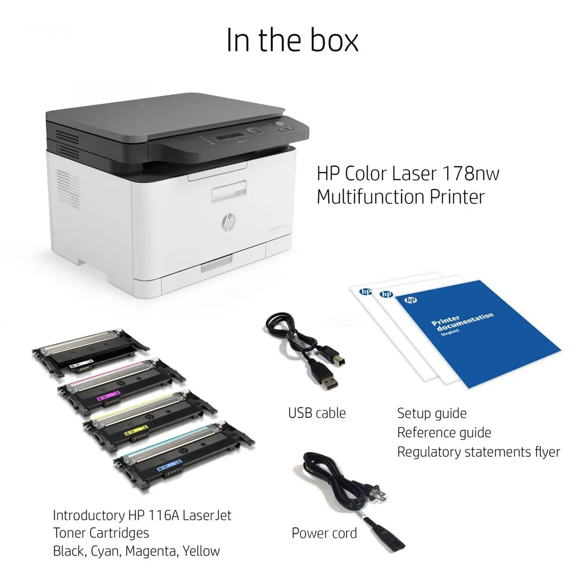 Багатофункціональний пристрій А4 кол. HP Color Laser 178nw з Wi-Fi (4ZB96A) - мініатюра 9