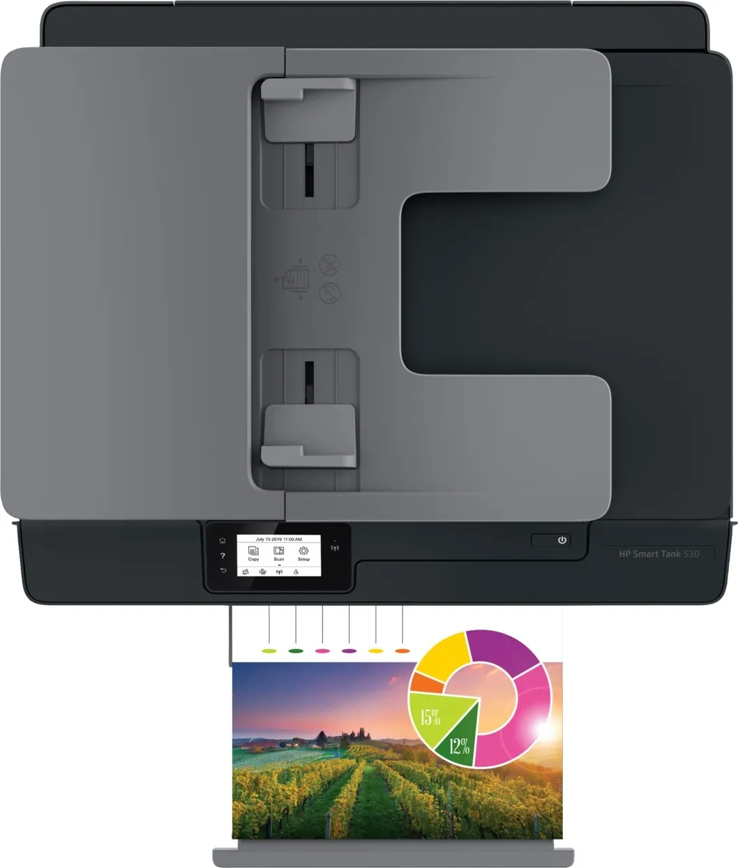 Багатофункціональний пристрій A4 кол. HP Smart Tank 530 з Wi-Fi (4SB24A) - мініатюра 4
