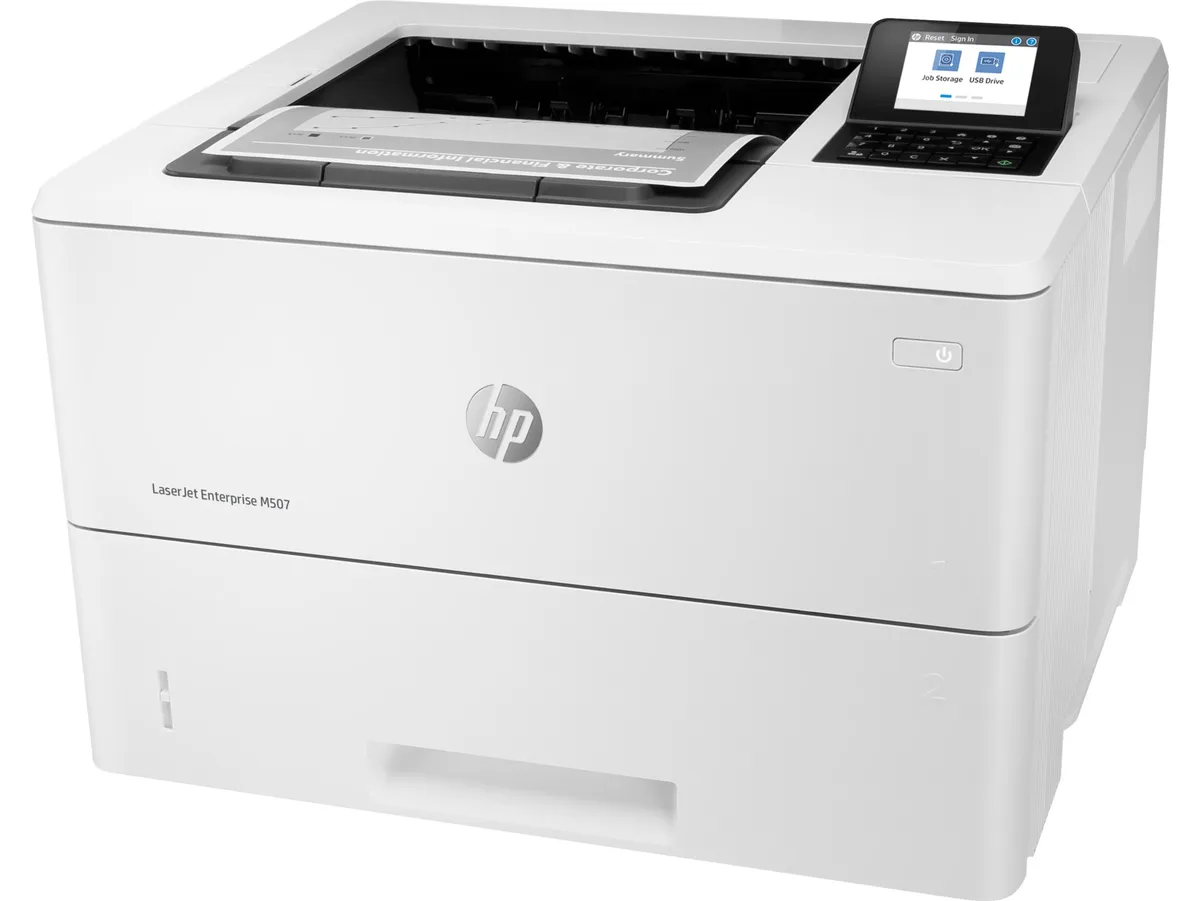 Принтер А4 HP LJ Enterprise M507dn (1PV87A) - мініатюра 2