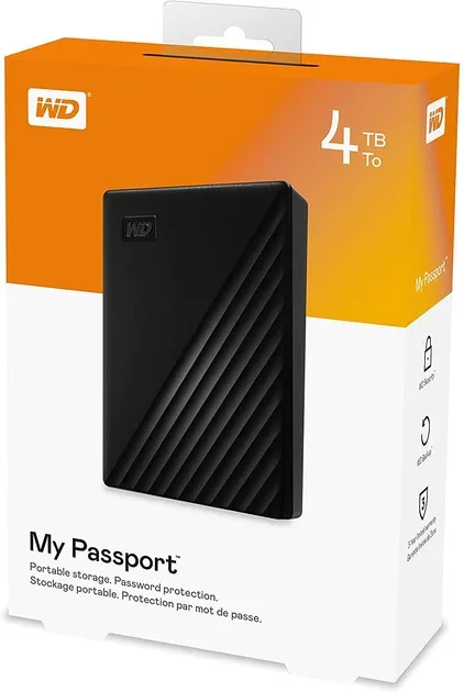 Зовнішній жорсткий диск 2.5" USB 4.0TB WD My Passport Black (WDBPKJ0040BBK-WESN) - мініатюра 7
