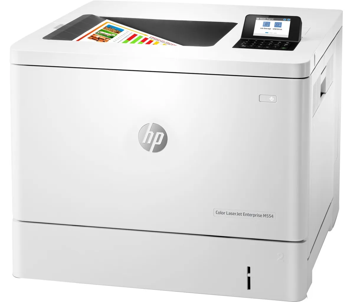 Принтер А4 HP Color LaserJet Enterprise M554dn (7ZU81A) - мініатюра 2