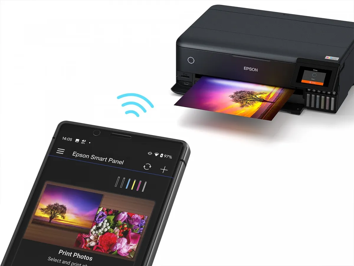 Багатофункціональний пристрій А3 кол. Epson EcoTank L8180 Фабрика друку з Wi-Fi (C11CJ21403) - мініатюра 10