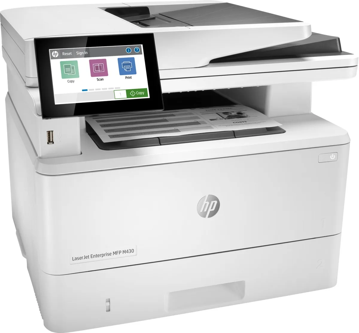 Багатофункціональний пристрій А4 HP LaserJet Enterprise M430f (3PZ55A) - мініатюра 2