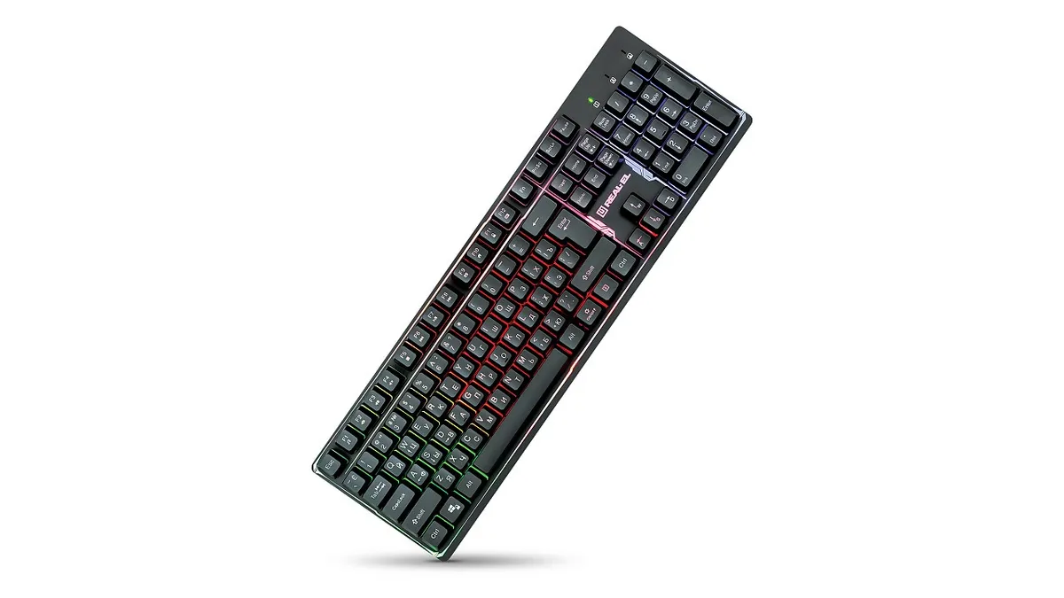 Клавіатура REAL-EL Comfort 7011 Backlit Ukr Black - мініатюра 6
