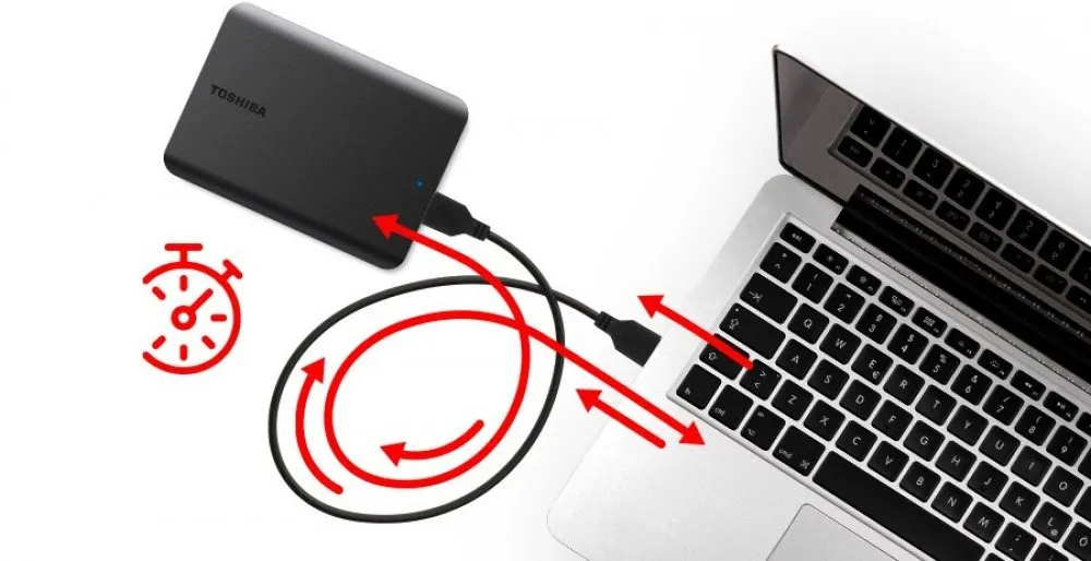 Зовнішній жорсткий диск 2.5" USB 4.0TB Toshiba Canvio Basics Black (HDTB540EK3CA) - мініатюра 6
