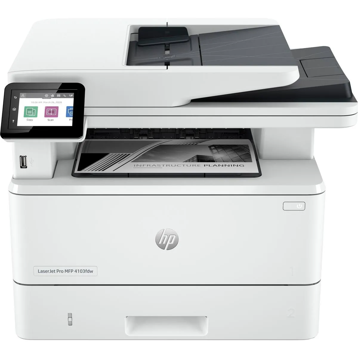 Багатофункціональний пристрій А4 HP LaserJet Pro 4103fdw з Wi-Fi (2Z629A) - зображення 1