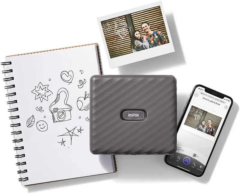 Принтер миттєвого друку Fujifilm Instax Link Wide Mocha Gray EX D (16719586) - мініатюра 5
