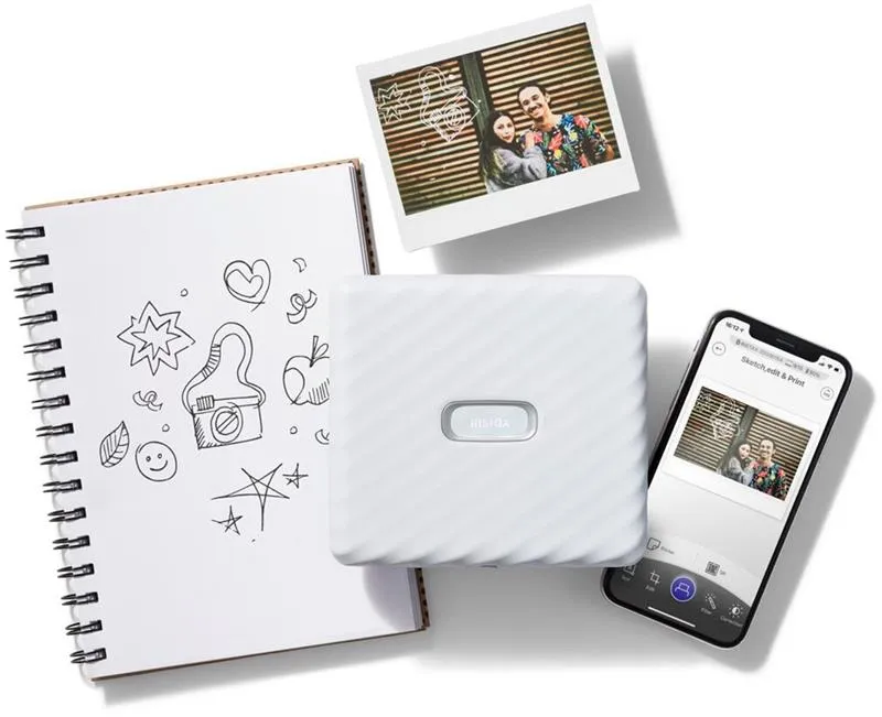 Принтер миттєвого друку Fujifilm Instax Link Wide Ash White EX D (16719574) - мініатюра 13